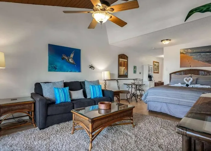 Kihei Bay Surf 208- Updated Partial Oceanview Studio Across From Beach